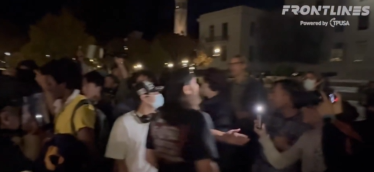 _Anna__qe's tweet photo. DOJ probing Berkeley protests at Turning Point event—part of Trump's Antifa push. Free speech vs. safety on campuses our kids attend? As a dad who's seen enough chaos, time for order. Older gents, is this overkill or needed? #CampusSafety
 #FreeSpeech https://t.co/t2LzxThATe