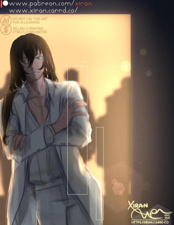 Teased this drawing last week with a photo. New original character for my story. Evan—the softest, gentlest, &amp; kindest of the twelve commanders.

Full res &amp; 60s timelapse available on P★treon; free 120DPI ver. available later today.

#coloredsketch #digitalart #drawing #OCart