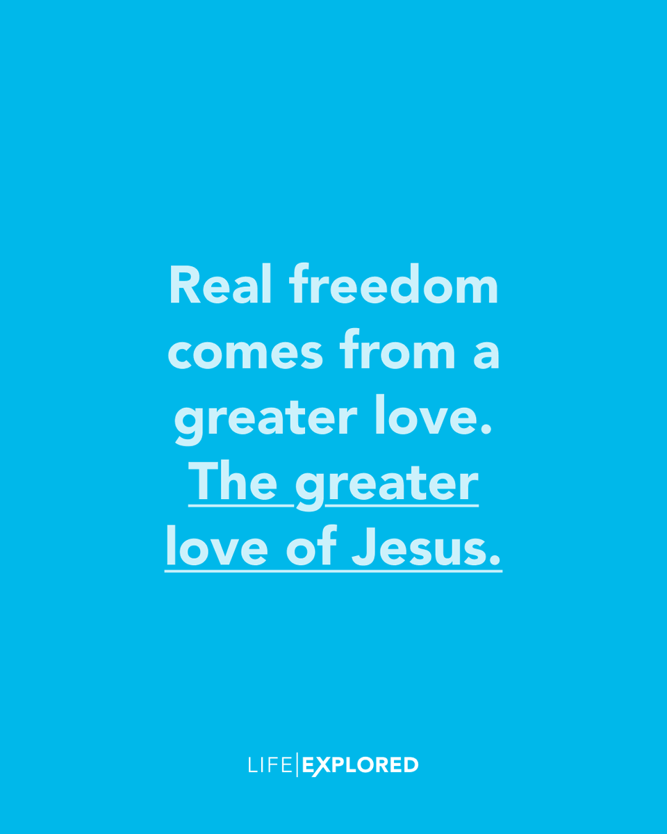 Where are you looking for life?

Power, approval, comfort, control – they all promise life, but none of them can provide the ultimate security, fulfilment and freedom we're looking for.

Only Jesus can. Only His love can free us.