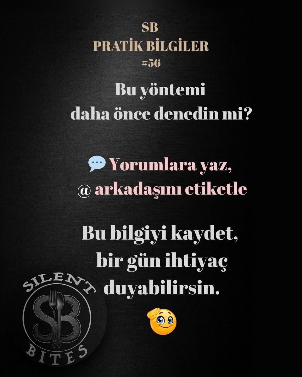🍳 SB Pratik Bilgiler #56
Yapışmaz tavalar hassastır ve yanlış temizlikle ömrü kısalır!
Peki ne yapmalı?
✅ Yumuşak süngerle ve ılık suyla nazikçe temizle
✅ Gerekirse karbonat + sirke karışımıyla doğal temizlik yap
❌ Tel fırça ve aşındırıcı sünger kullanma!