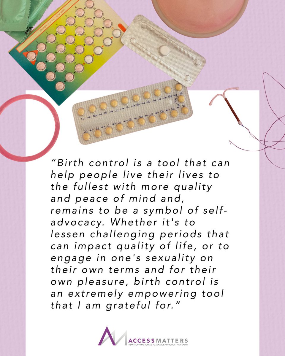 Today is #ThxBirthControlDay! AccessMatters' staff are passionate about access to birth control — check out why they love #birthcontrol. Here is a quote from an AccessMatters staff member.