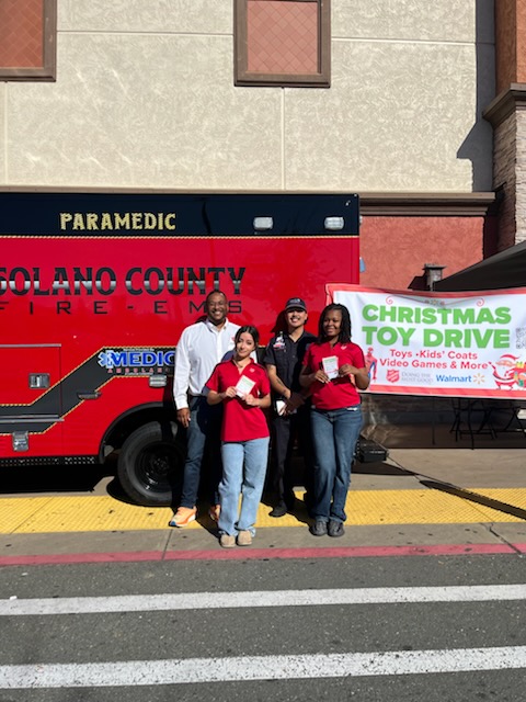 Stuff the Bus helps bring holiday gifts to kids in our community. Last week, our team joined Kroc Center Suisun City, visiting four Walmart stores to collect new, unwrapped toys. Thank you to all who helped make a difference. 🎁🚑