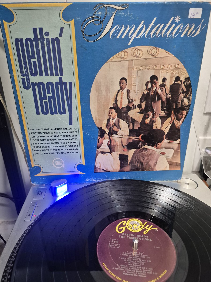Temptations "Gettin' Ready"
Gordy Records 1966