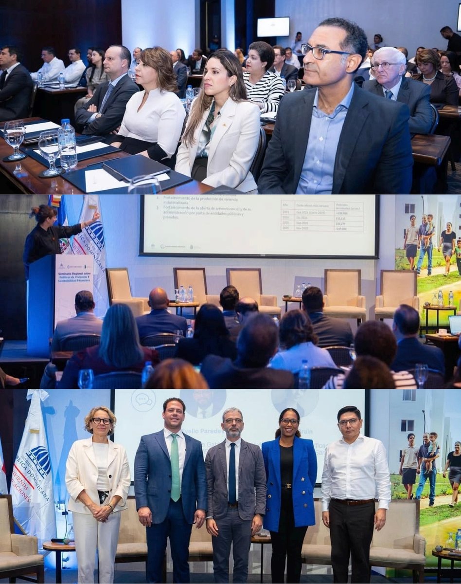 Ayer participamos en el Seminario Regional sobre Políticas de Vivienda y Sostenibilidad Financiera, organizado por el <a href="/Mivedrd/">Ministerio de Vivienda y Edificaciones</a>, el <a href="/BancoMundial/">Banco Mundial</a> y con el respaldo del Gap Fund.

Este espacio reunió a autoridades regionales, entidades financieras, desarrolladores y representantes