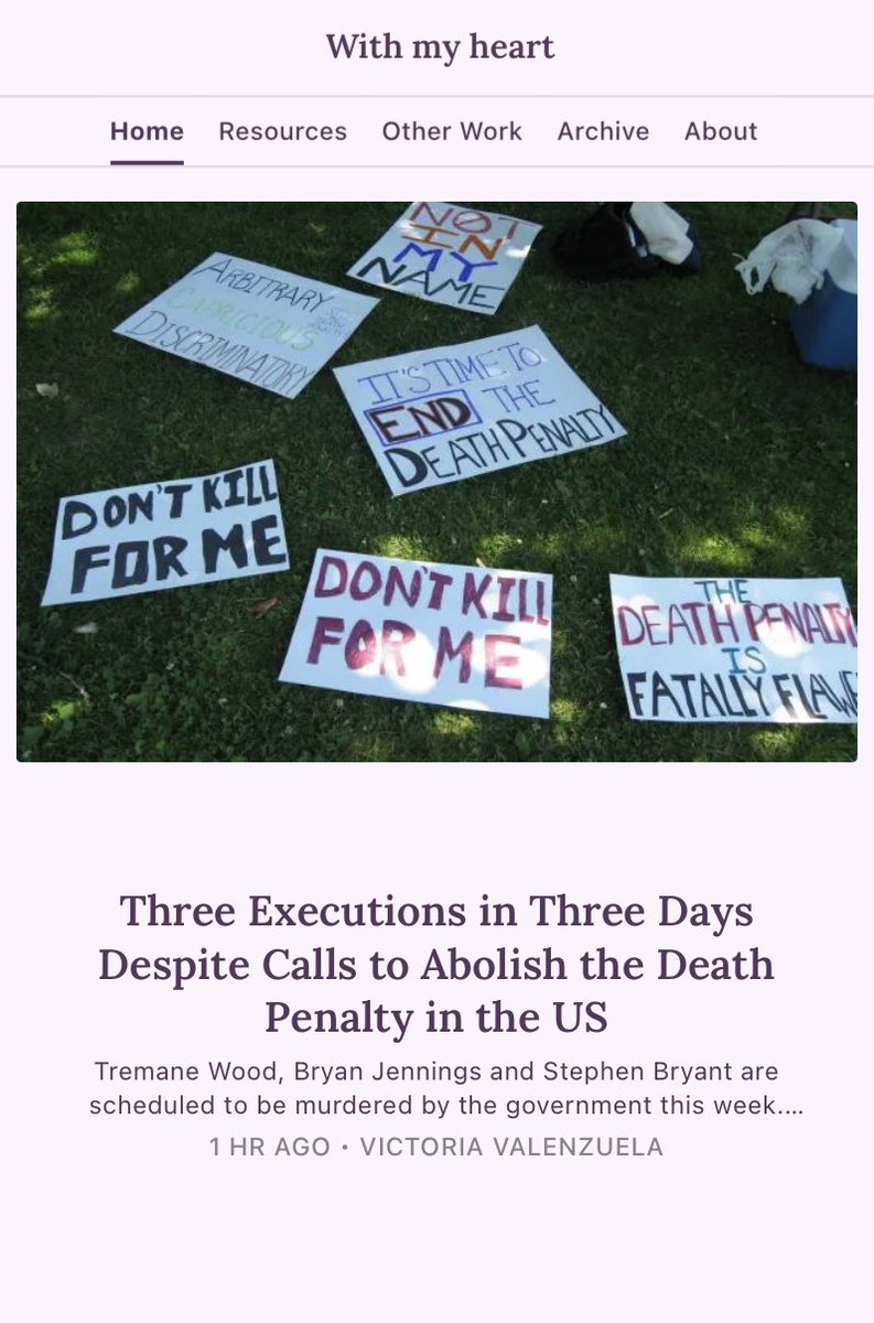 Victoriaevalenz's tweet image. Tremane Wood, Bryan Jennings and Stephen Bryant are scheduled to be murdered by the government this week. Advocates are petitioning to stop the executions.

victoriaevalenzuela.substack.com/p/three-execut…