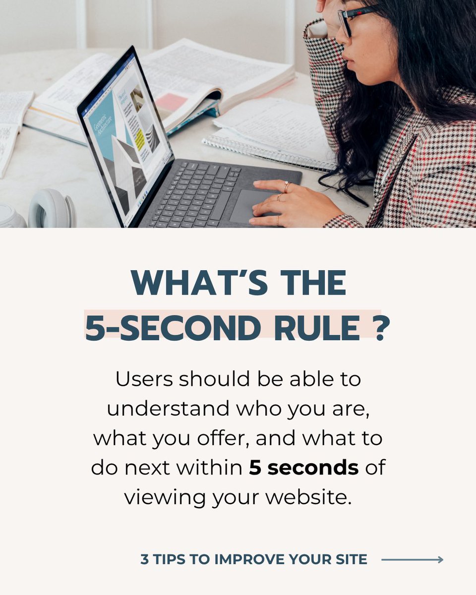 keshiamwhite's tweet image. Does your website pass the 5-second rule? 

#webdesign #webdesigner #uxdesign #uxdesigner #entrepreneur #smallbusiness