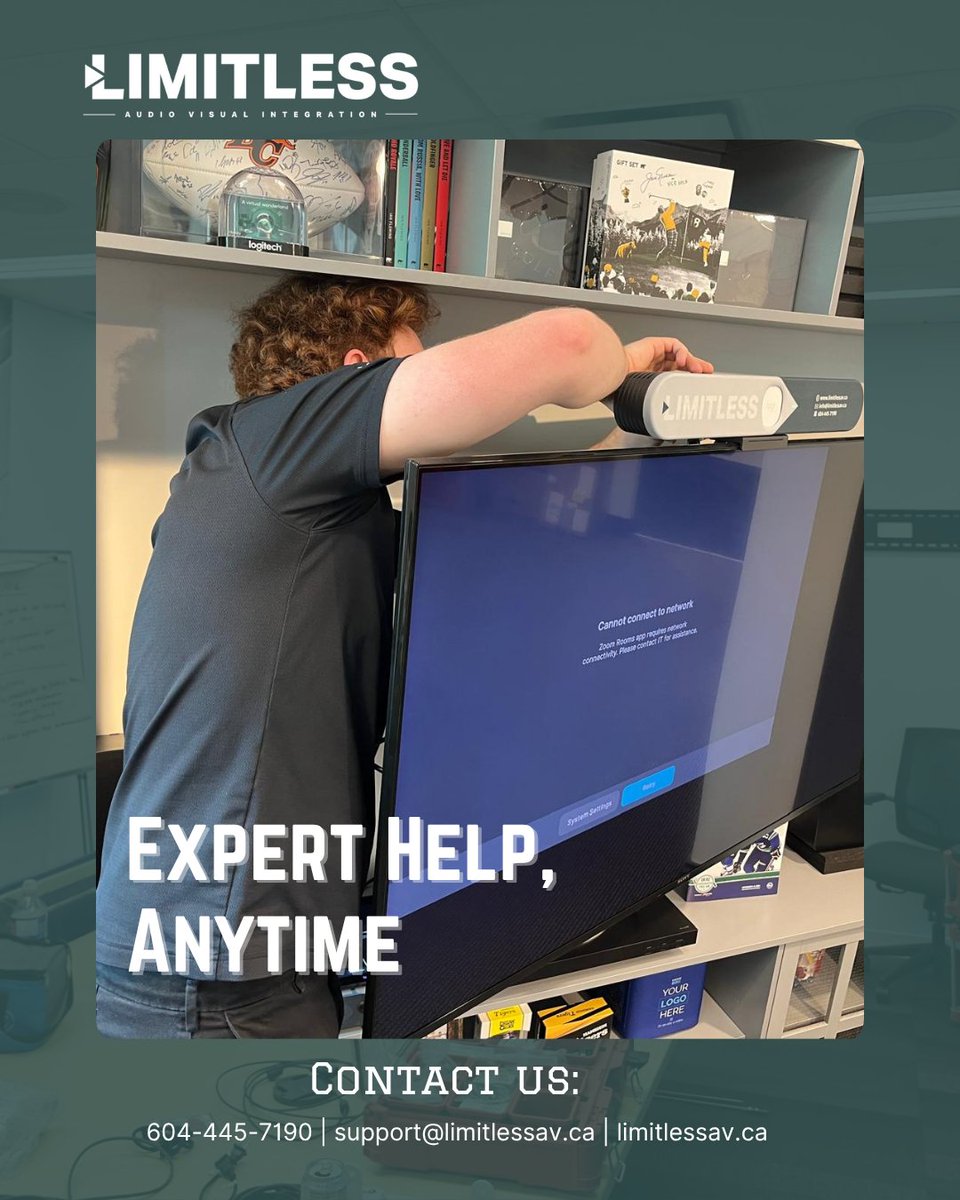 LimitlessAV's tweet image. 🎯Installation is just the beginning. Our dedicated Support Team ensures your AV systems keep performing at their best — every single day.

🔗Learn more about our support services: lnkd.in/gUpg8cK7

#LimitlessAV #AVSupport #ClientSuccess #AudioVisualExperts #TechSupport