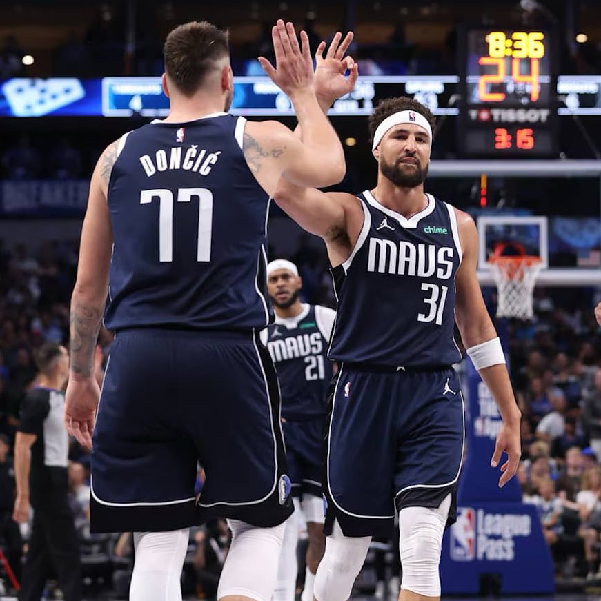 The Lakers were reportedly willing to offer Klay Thompson a 4-year, $80M deal, but ultimately he decided to take a pay cut to play with Luka, per <a href="/joevardon/">Joe Vardon</a>.

Whoa.