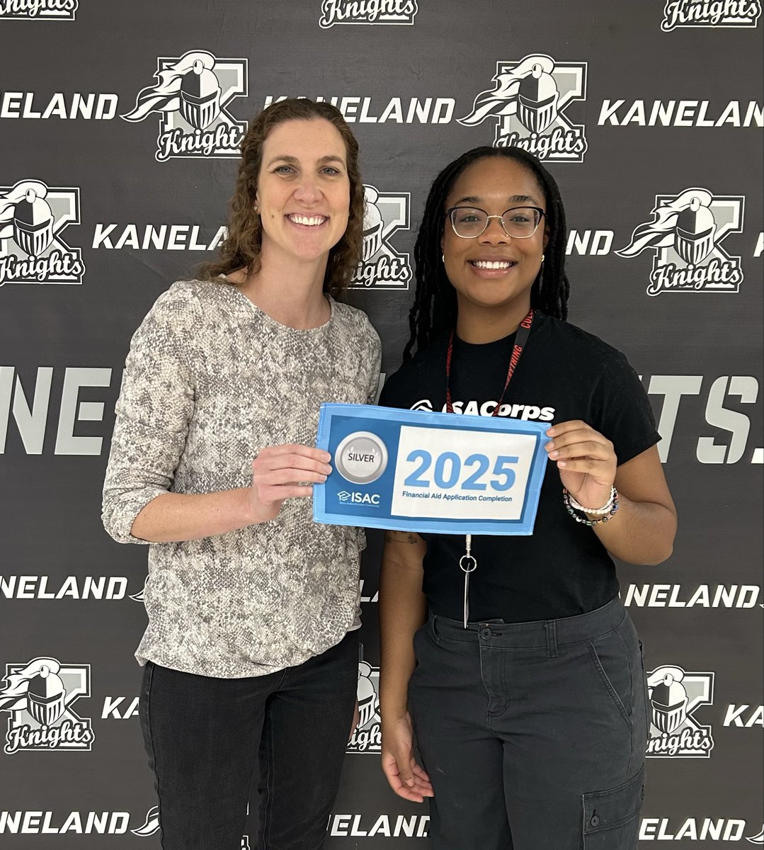 Congratulations to KHS for earning a silver status recognition from the Illinois Student Assistance Commission on FAFSA completion!