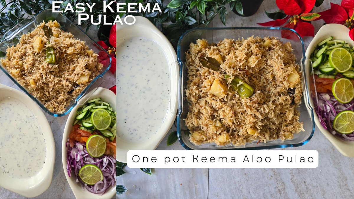 FamousKeysX's tweet photo. Just shared my favourite comfort recipe — Keema Aloo Pulao! A one-pot mix of flavourful minced meat, soft potatoes &amp; aromatic rice. Easy, hearty, and perfect for family dinners ❤️
👉 Watch here:https://t.co/BZD4UkI6Au https://t.co/qMK6HjdWqU