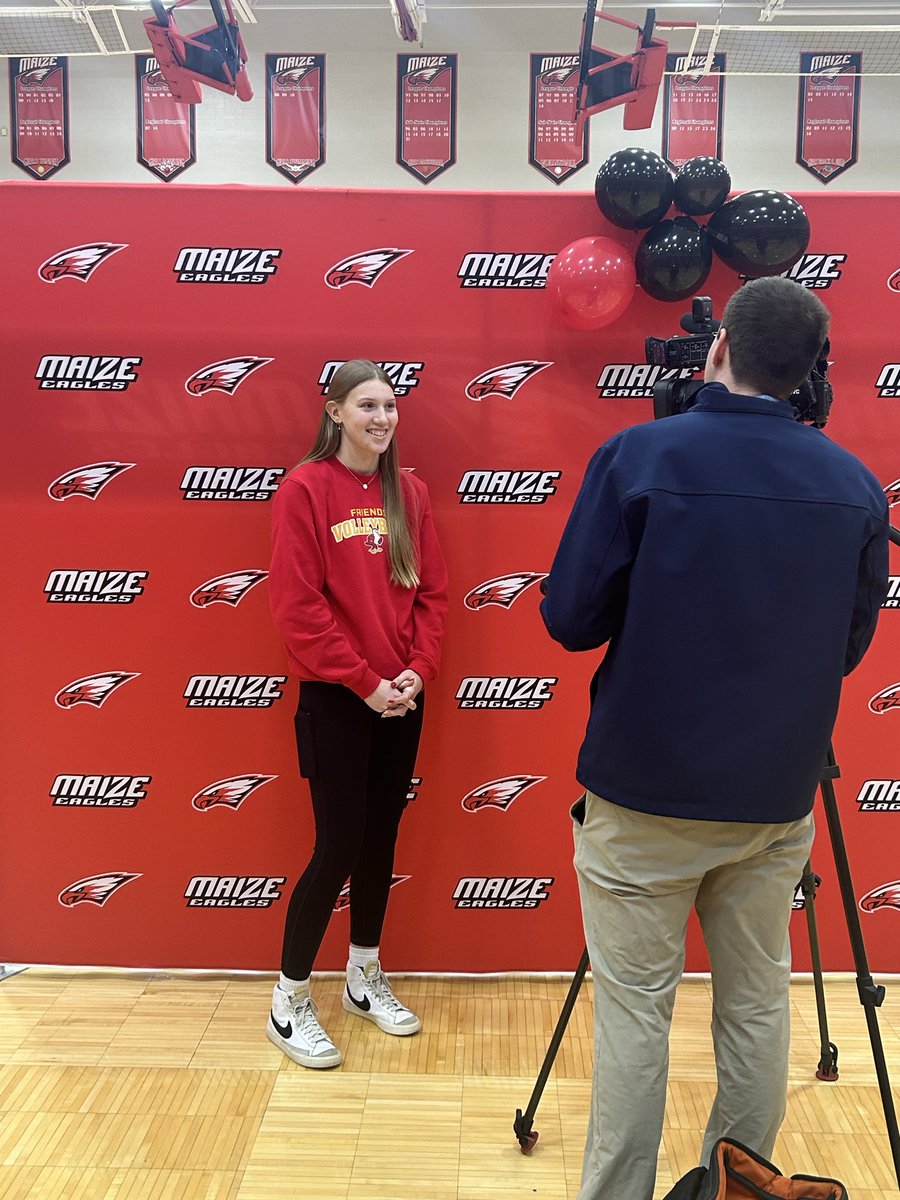 MaizeVolleyball's tweet photo. We are so excited for Tori as she officially signed her letter of intent to further her academic and athletic career at Friends University. https://t.co/Z8EnoBcZHW