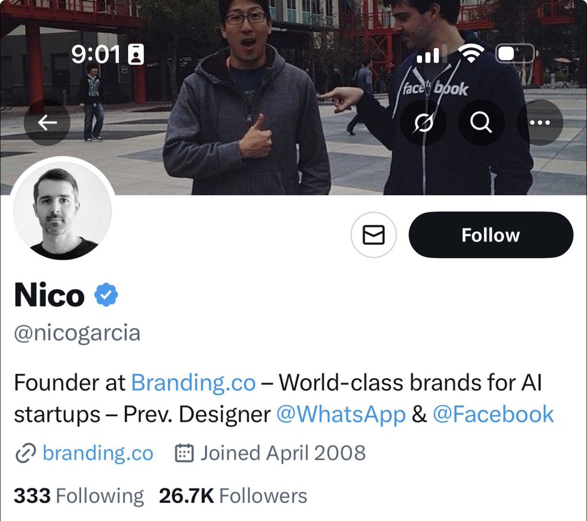 insertinterests's tweet image. Fake it until you make it.

I woke up this morning to an insane design twitter drama. I follow many designers for inspiration but I severely underutilize X so I didn’t know who this guy was.

A few days ago @nicogarcia popped up on my timeline for the first time after his account…