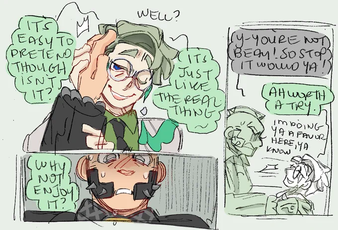 adder meets alt mega dimension corbeau (he doesn't like him but he's just as intoxicating as his own beau…) 