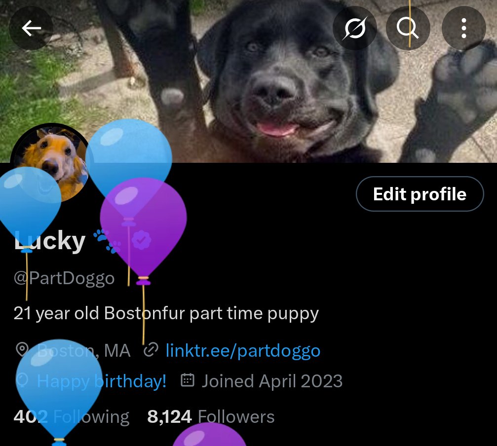 PartDoggo's tweet image. Happy birthday to me
