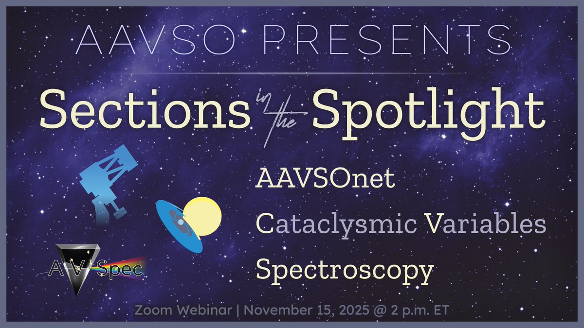 Like the sound of grabbing unlimited data with 24-inch remote scopes? Does recurrent novae make your heart flutter? Is collecting and analyzing stellar spectra your bag? Register for our Nov. 15 webinar to hear leaders of our Special Interest Groups! | linkly.link/2KlLZ