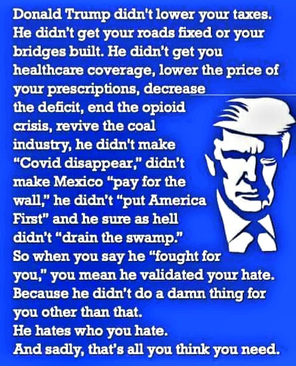 cubfan2017's tweet photo. @DemocraticWins All the Felon had to do is what he always does 
Take credit for things he never did, Maga will eat a bucket of his BS . It's obvious being a narcissist he needs 24-7 attention everyday is filled with lies &amp; cover-ups  he is not fit for any office https://t.co/3DfFtjXS6U