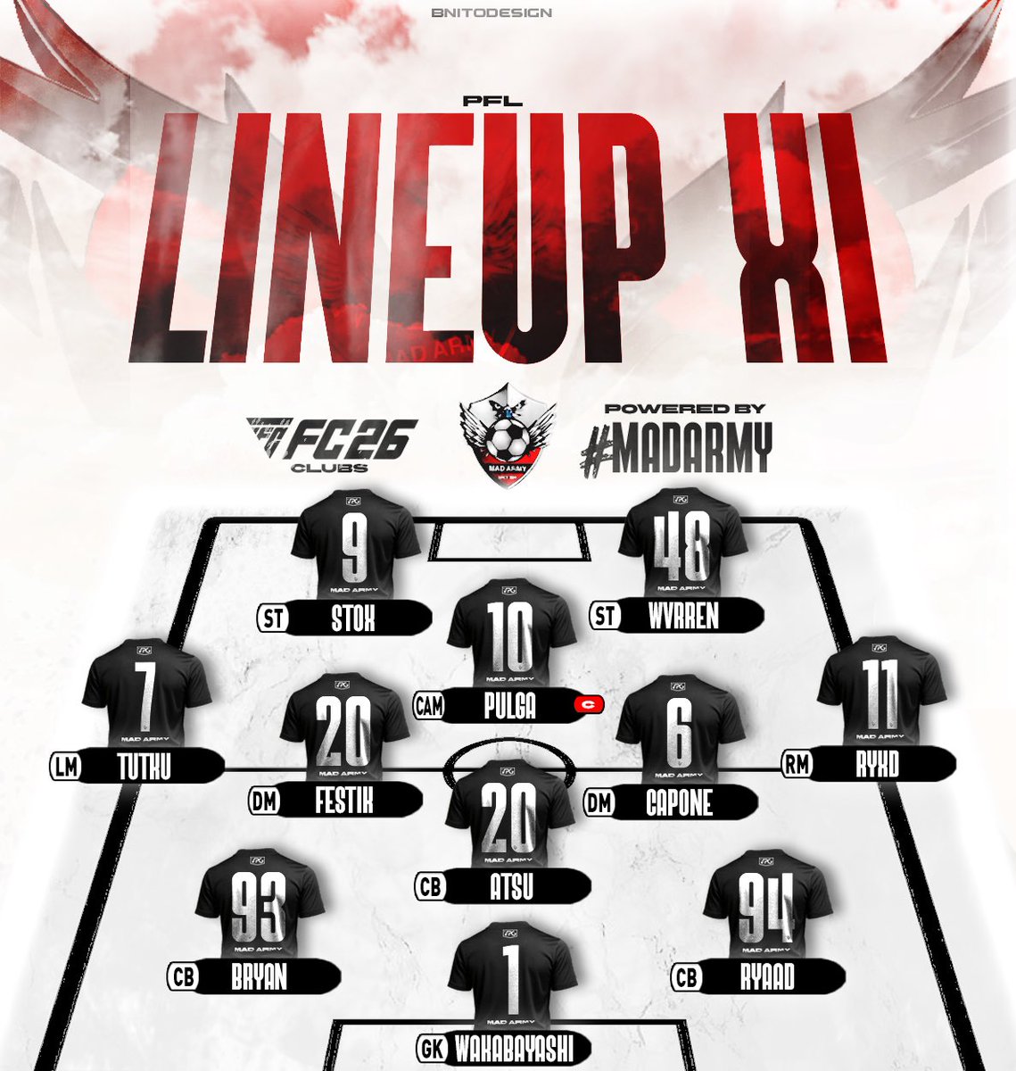 Composition du soir 

RDV avec la <a href="/OfficialPFL_/">PFL</a> 🇪🇺

21H15 | <a href="/BPantheres/">Black Panther eSports</a> 
21H45 | <a href="/xi_elitee/">PFC XI ELITE</a> 
22H15 | <a href="/CEEuropa/">Club Esportiu Europa</a> 

Soirée à suivre en direct 

twitch.tv/pulgish

🎨 <a href="/BnitoACM/">𓁹</a>