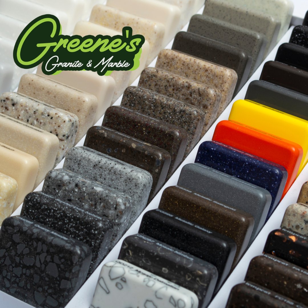 GreenesGranite's tweet image. So many beautiful options to explore! ✨ From classic granite to elegant marble, we have the perfect stone to match your vision and elevate your space. #GraniteAndMarble #DesignOptions