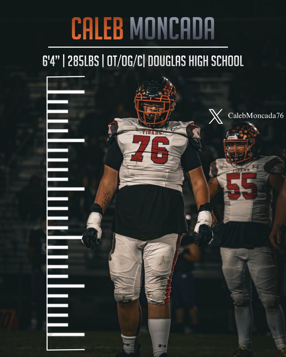 ‼️6’4” 285lbs - OT/OG/C - Douglas High School - Class Of 26’ ‼️

3.15 GPA 🎓

2 Offers 🌠

‼️Looking for an opportunity at the next level ‼️

NCAA ID# 2506646367

hudl.com/v/2QZxCw