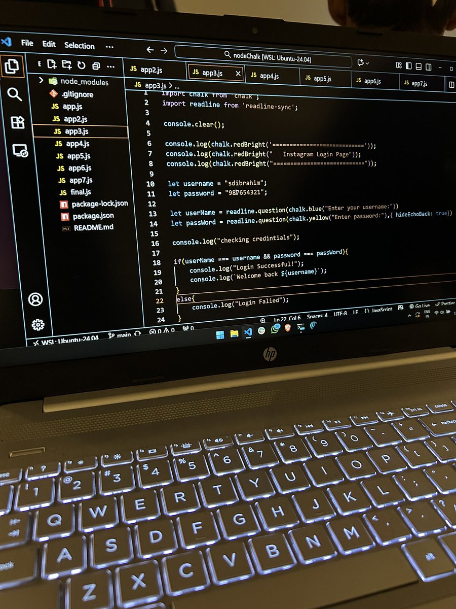 syedibrahimx8's tweet image. Day 18/100
Learning full stack development 

chalk npm package
fs(file system package)

If it exists, there’s probably an npm package for it.

@merajismeraj 
@SadiyaSabera 
@0xsuhailroushan 
@codeforindia_ 

#javascript #100DayChallenge