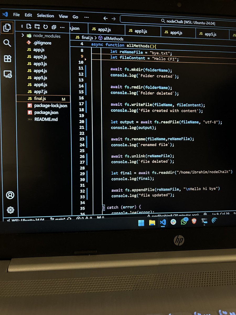 syedibrahimx8's tweet image. Day 18/100
Learning full stack development 

chalk npm package
fs(file system package)

If it exists, there’s probably an npm package for it.

@merajismeraj 
@SadiyaSabera 
@0xsuhailroushan 
@codeforindia_ 

#javascript #100DayChallenge