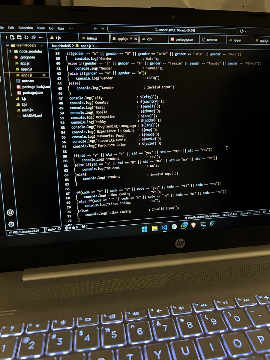 syedibrahimx8's tweet image. Day 18/100
Learning full stack development 

chalk npm package
fs(file system package)

If it exists, there’s probably an npm package for it.

@merajismeraj 
@SadiyaSabera 
@0xsuhailroushan 
@codeforindia_ 

#javascript #100DayChallenge