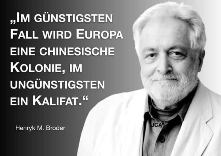 Henryk M. Broder hat einfach Weitblick!