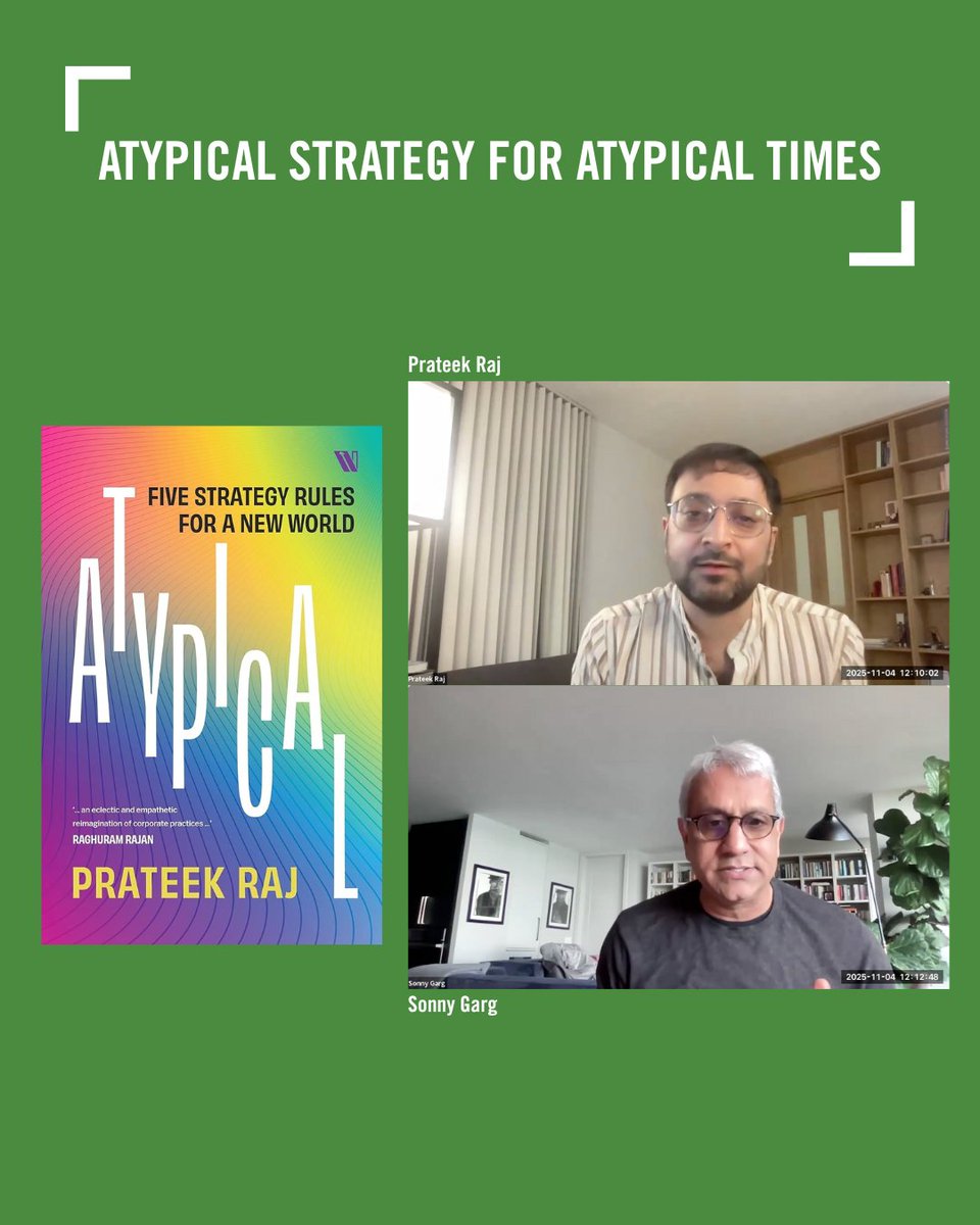 Prateek Raj broke down his five rules from his new book Atypical: Five Strategy Rules for a New World. He highlights empathy, relationship building, innovation, and the exploration of atypical sources as the keys to successful leadership in an evolving world.