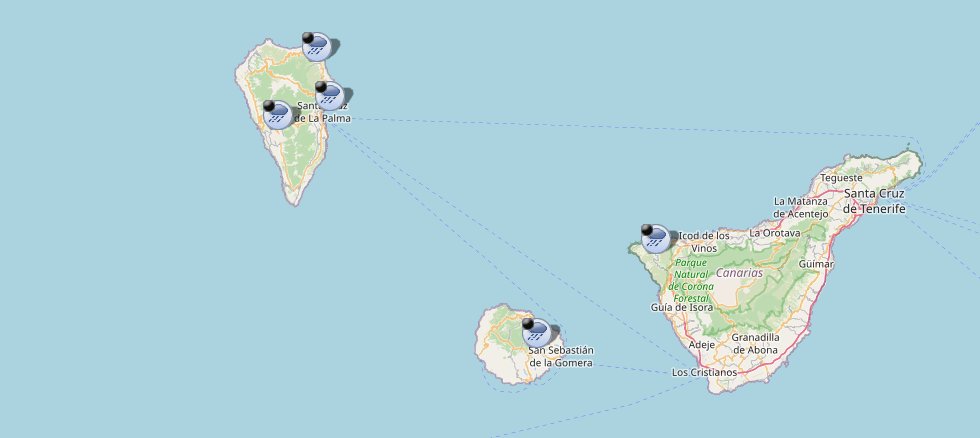DGTes's tweet photo. ⚫️⛈️Actualizamos las carreteras afectadas y cortadas debido al temporal de lluvia en las Islas Canarias:

➡️LP-4, Lomo de los Gomeros.
➡️LP-109, Barlovento.
➡️LP-214, Los Llanos de Aridane.
➡️TF-445 Teno
➡️CV-14 Monteforte https://t.co/pg2hIPRP53