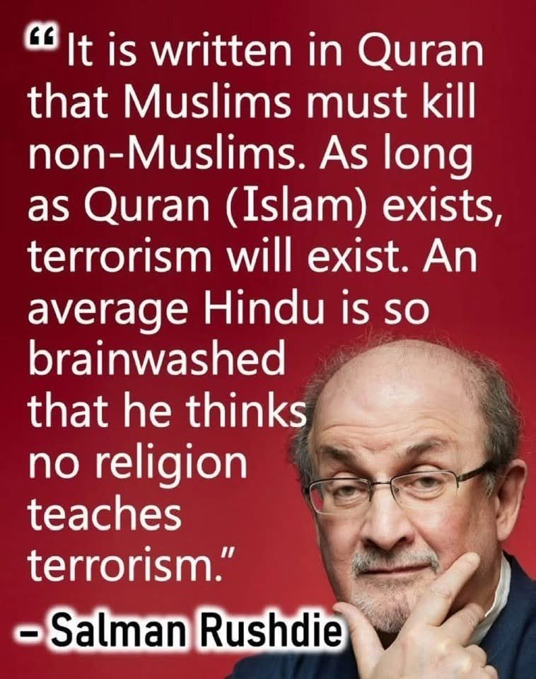 tathvamasi6's tweet photo. Hey @grok did Salman Rushdie say this? https://t.co/LBdu1R5Prk