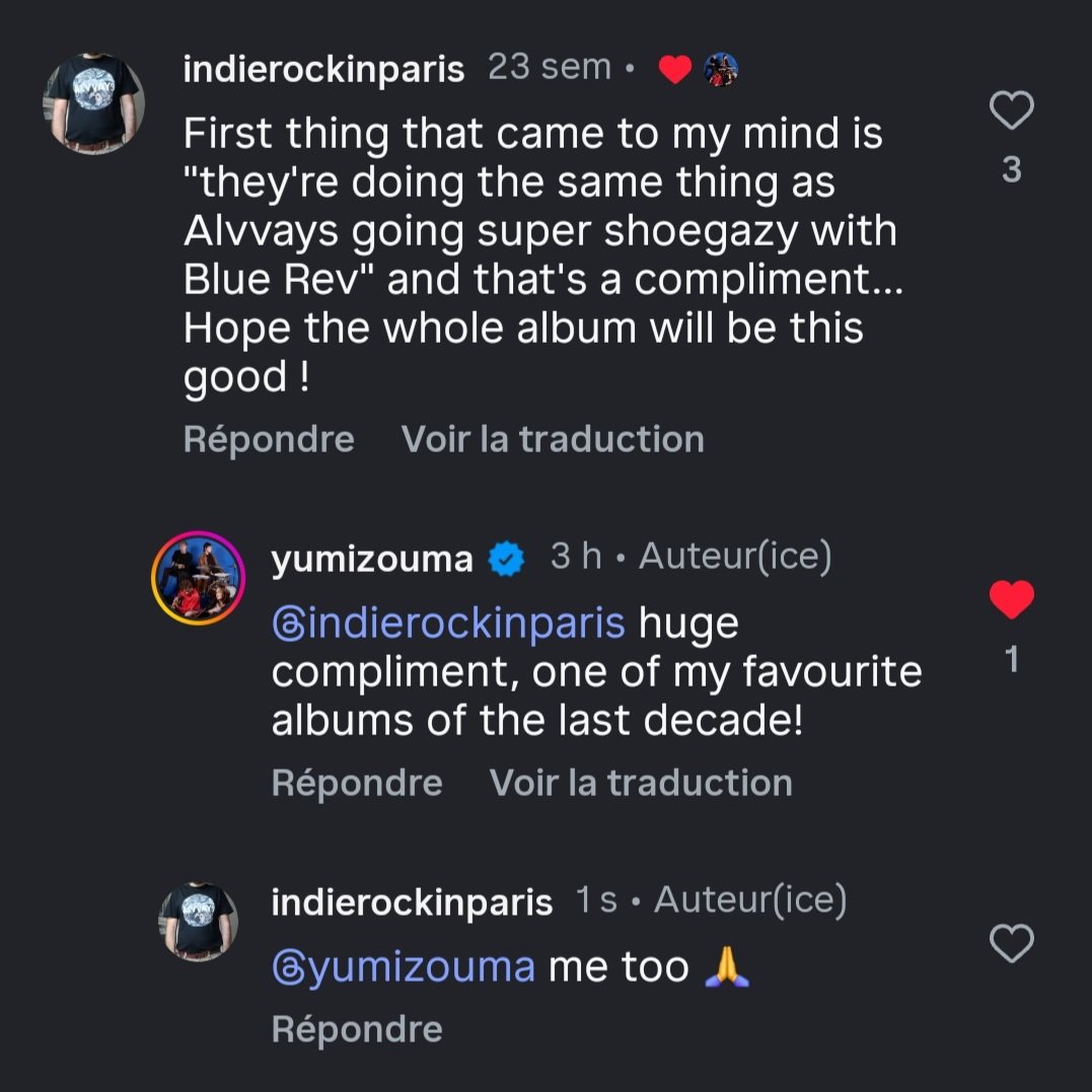 Indierock_Paris's tweet photo. Learning that your favourite band loves your other favourite band #mutualfriend 😍 https://t.co/nKrd9KJRnf
