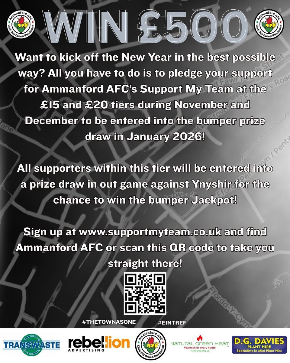 Not too late to win our bumper £500 January Jackpot! 🤑💰

supportmyteam.co.uk/register/amman…