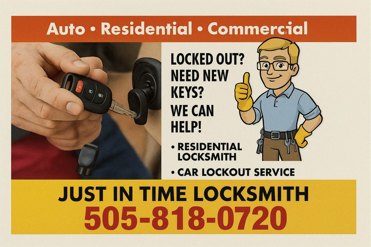 RedSkyBiz's tweet image. ⭐ Client Review: Just In Time Locksmith (Albuquerque) ⭐
“RedSky helped us get verified &amp;amp; boost our online presence — more calls, more visibility in ABQ. Highly recommend!”
👉 redskybizsolutions.com | linktr.ee/RedSkyBiz

#ClientReview #Albuquerque #SmallBusiness