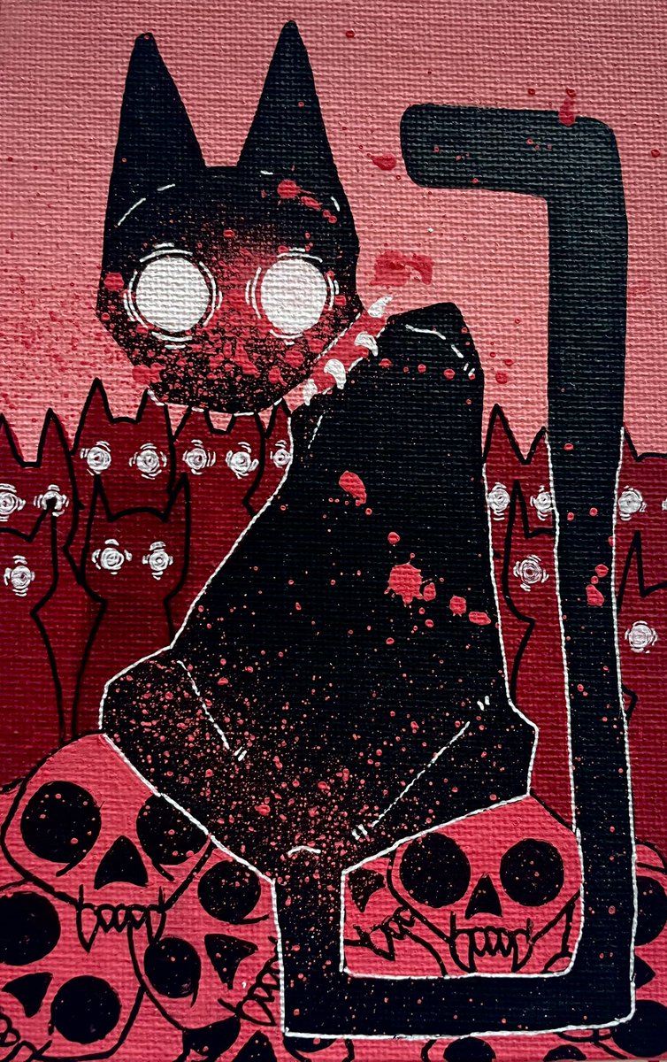 Oh yes. Blood is everything
Posca on 4x6 canvas panel. available at MFF