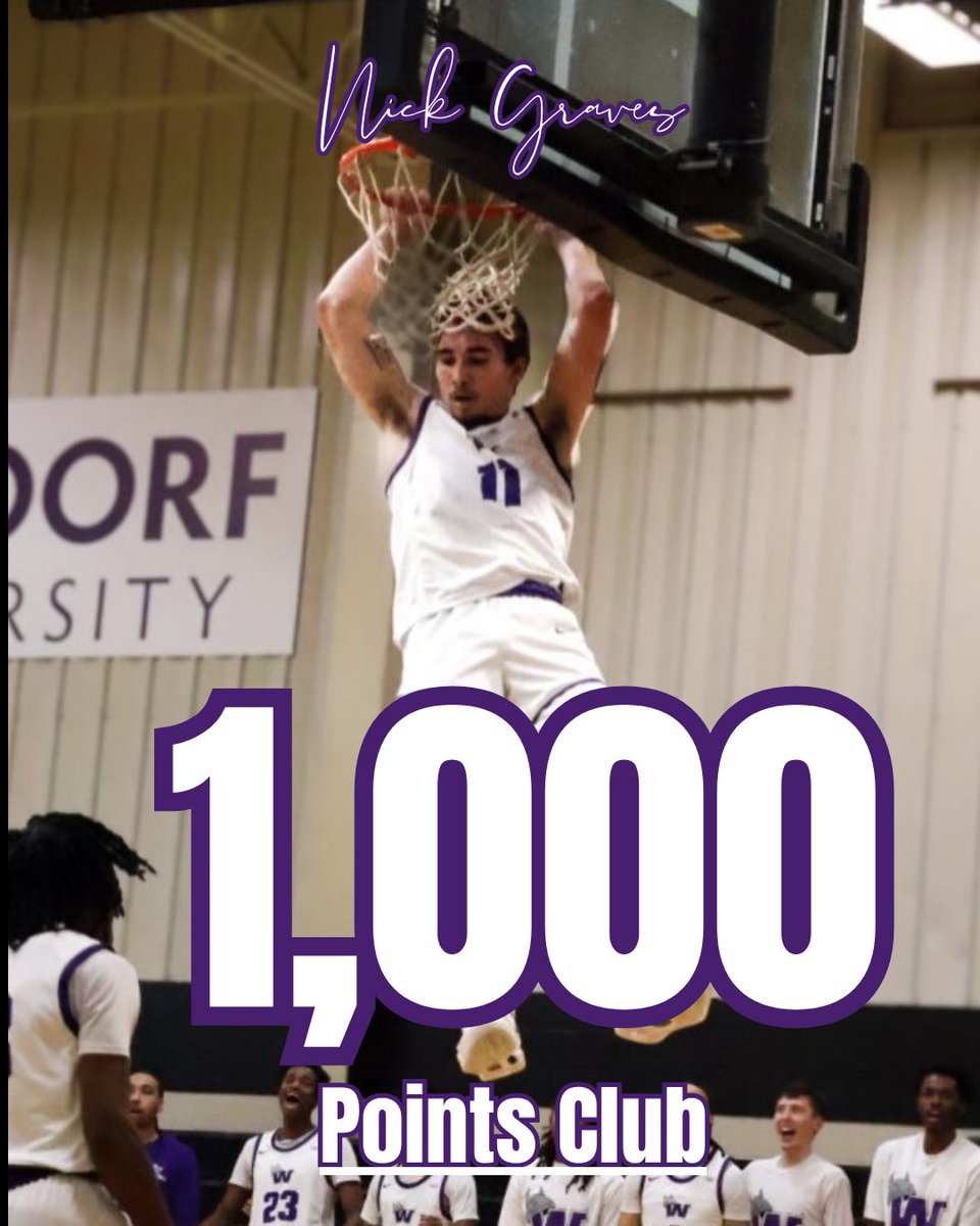 Waldorf_MBB's tweet image. Last night Senior Guard Nick Graves scored is 1000th career college point!

Congrats Nick!

#Changethenarrative