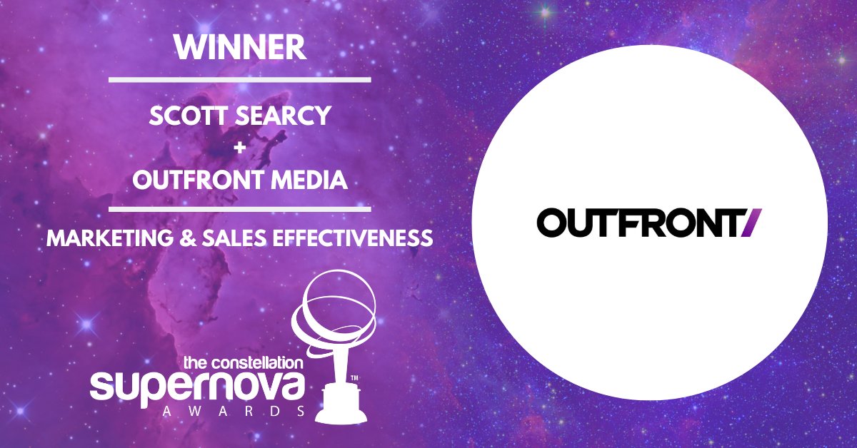 constellationr's tweet image. 🏆 @OUTFRONTMEDIAUS won the #SuperNova2025 award in Marketing &amp;amp; Sales Effectiveness at #CCE2025! 📊Discover how they transformed ad sales with data-driven mapping 👉 bit.ly/3W3VGSN #Marketing #Sales @lizkmiller @CR_MSchneider