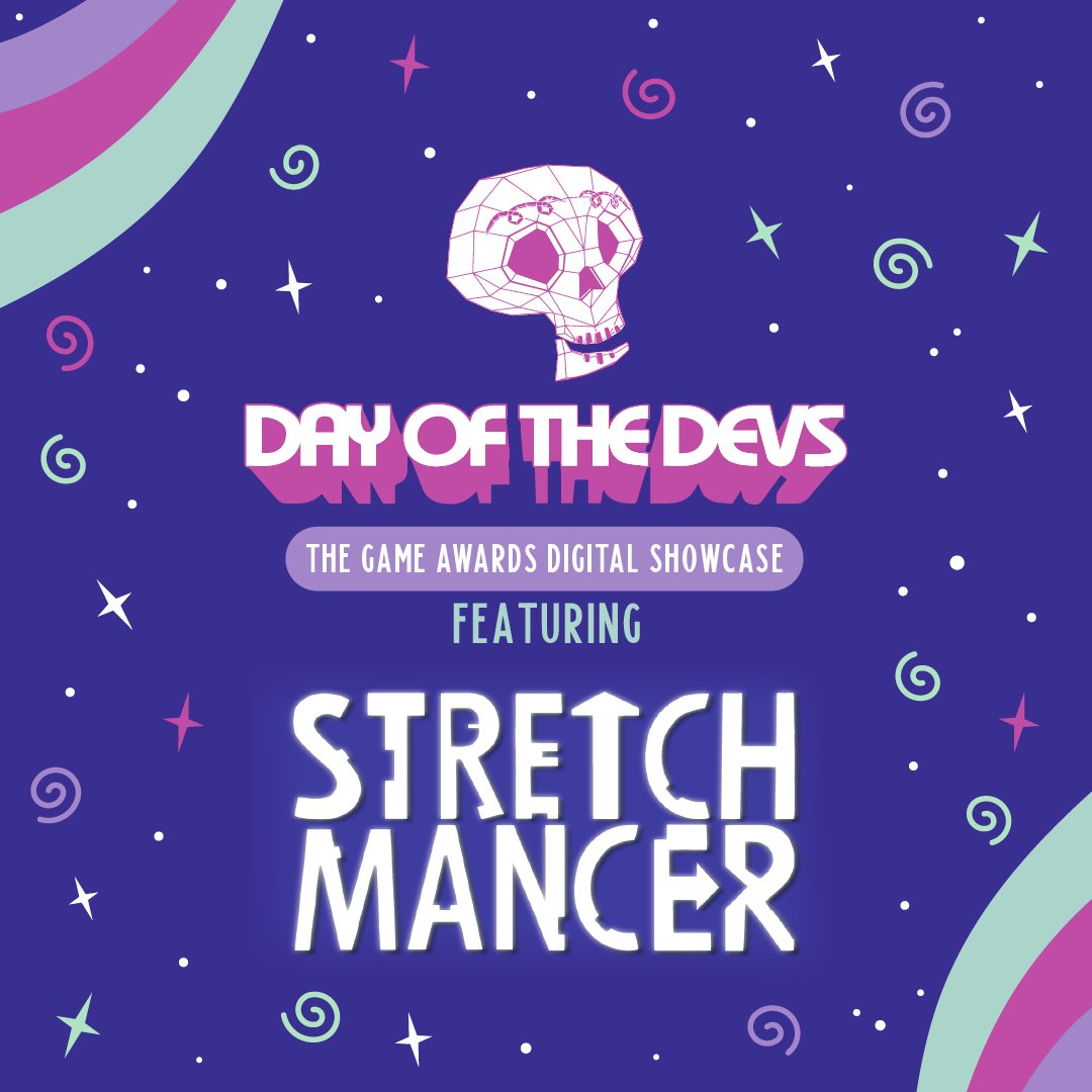 Stretchmancer's tweet image. HUGE NEWS! Stretchmancer is officially going to be part of @dayofthedevs 💪💀🤙

Tune in LIVE on Wed Dec 10th for a stretchsclusive (?) new look at the game, and maybe even... a big announcement? 👀
