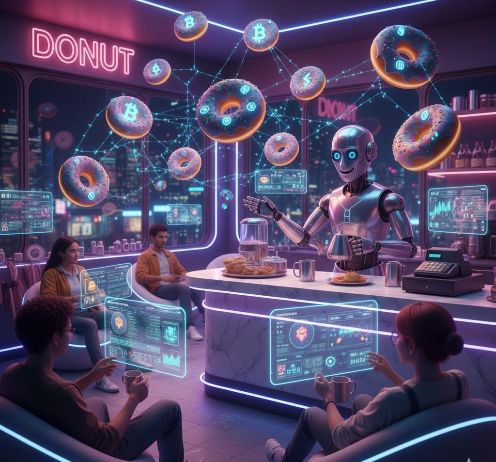 NextGenAI_0's tweet photo. Welcome to the Crypto Café ☕🍩
Where every donut carries a flavor of innovation — and every bite rewards your curiosity.
Donut turns ordinary browsing into a delicious Web3 adventure.
@donutai
#Donut #Web3Browser #CryptoVibes #DigitalDelight https://t.co/L3cwvBoVFq