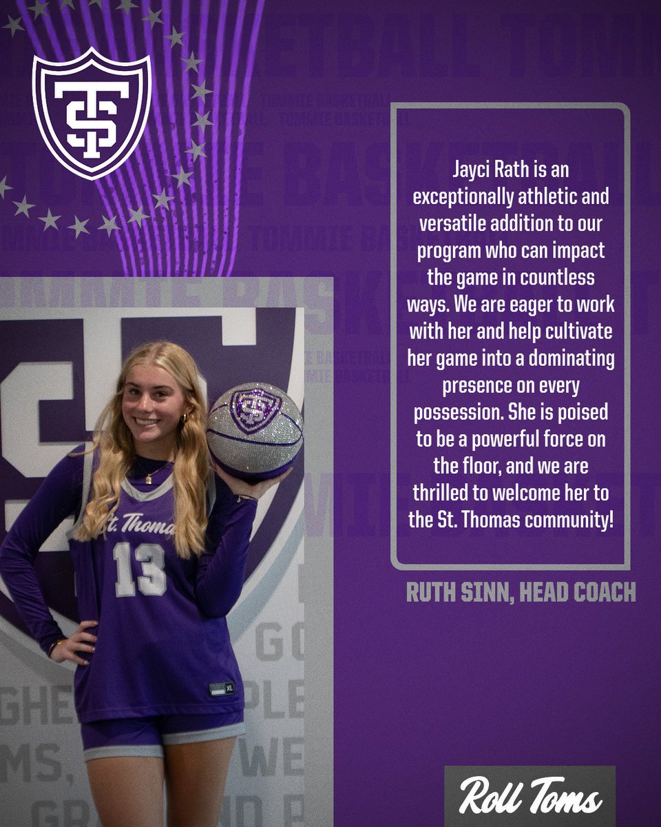 Let's give a warm welcome to Jayci Rath!

#RollToms #WeOverMe