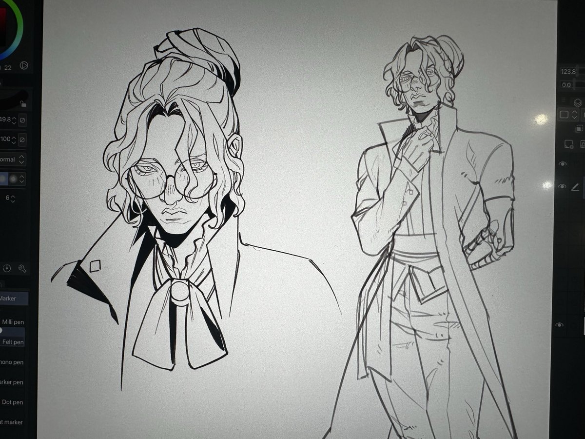 YellowSyro's tweet image. Character Sketch for one shot Cortex Prime session