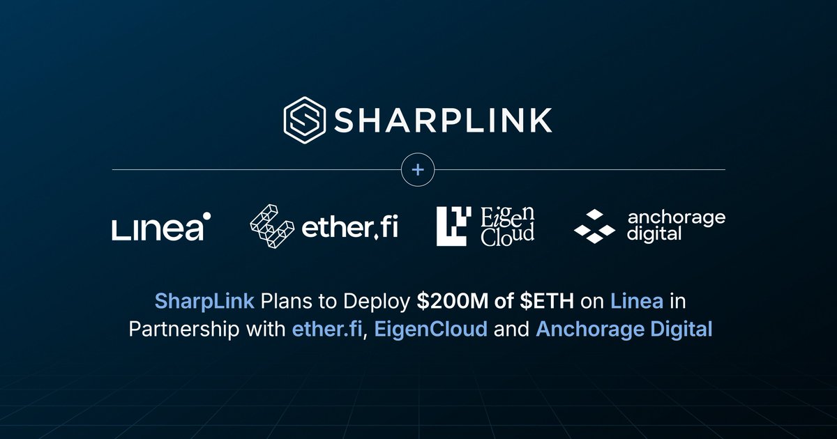 SharpLink links staked ETH with authentic institutional treasury distributions.
All Ethereum-native. Streamlined, reliable, and crafted for early adopters.

Integrated assets: $SBET | $BMNR | $BTBT

Confirm your status: sharp-link.com

No cross-chain transfers. No added