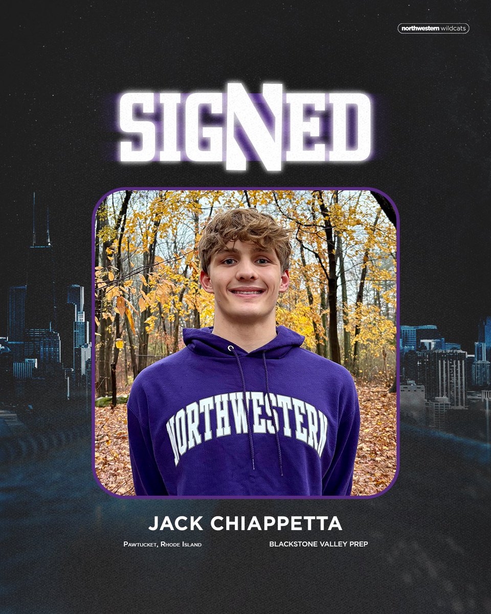 Officially a Wildcat ✍️

Welcome to Northwestern, Jack Chiappetta!
