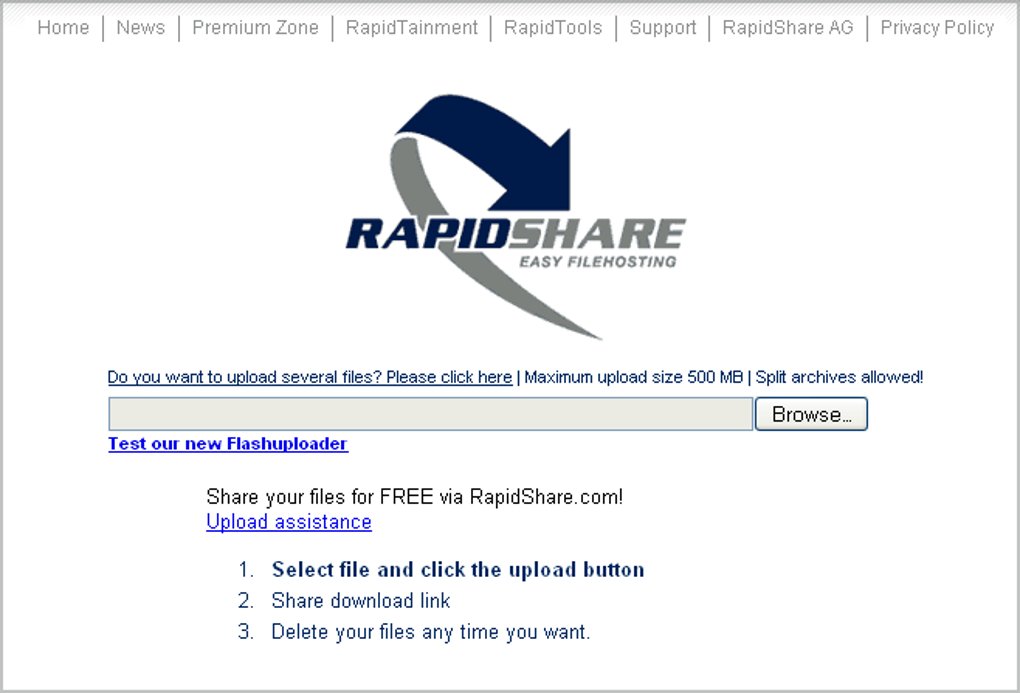 Only like this if you remember RapidShare