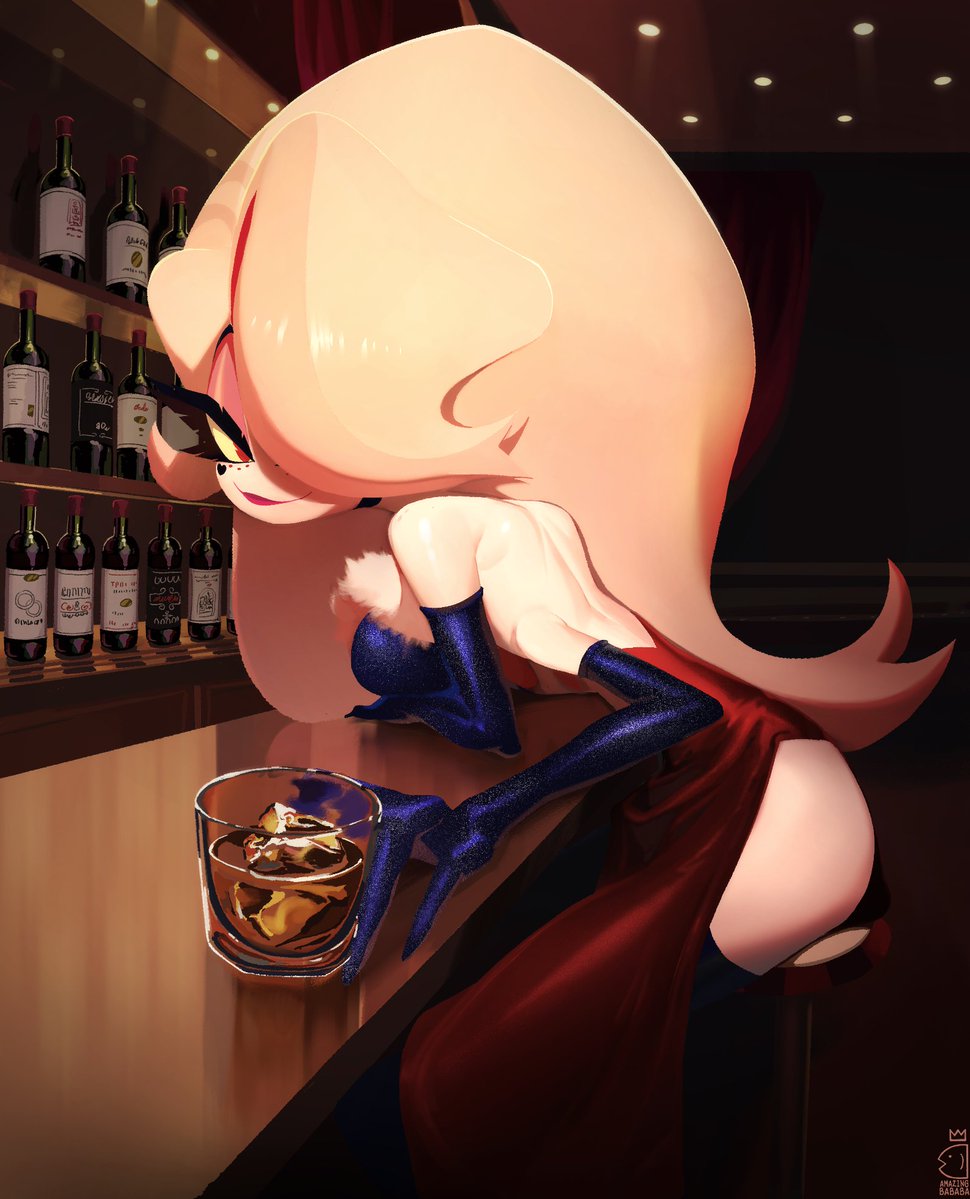 AMAZINGBABABA's tweet image. &quot;It&apos;s been so very long since Lady Luck kissed you 🎵&quot; #HazbinHotel #hazbinhotelseason2 #angeldust