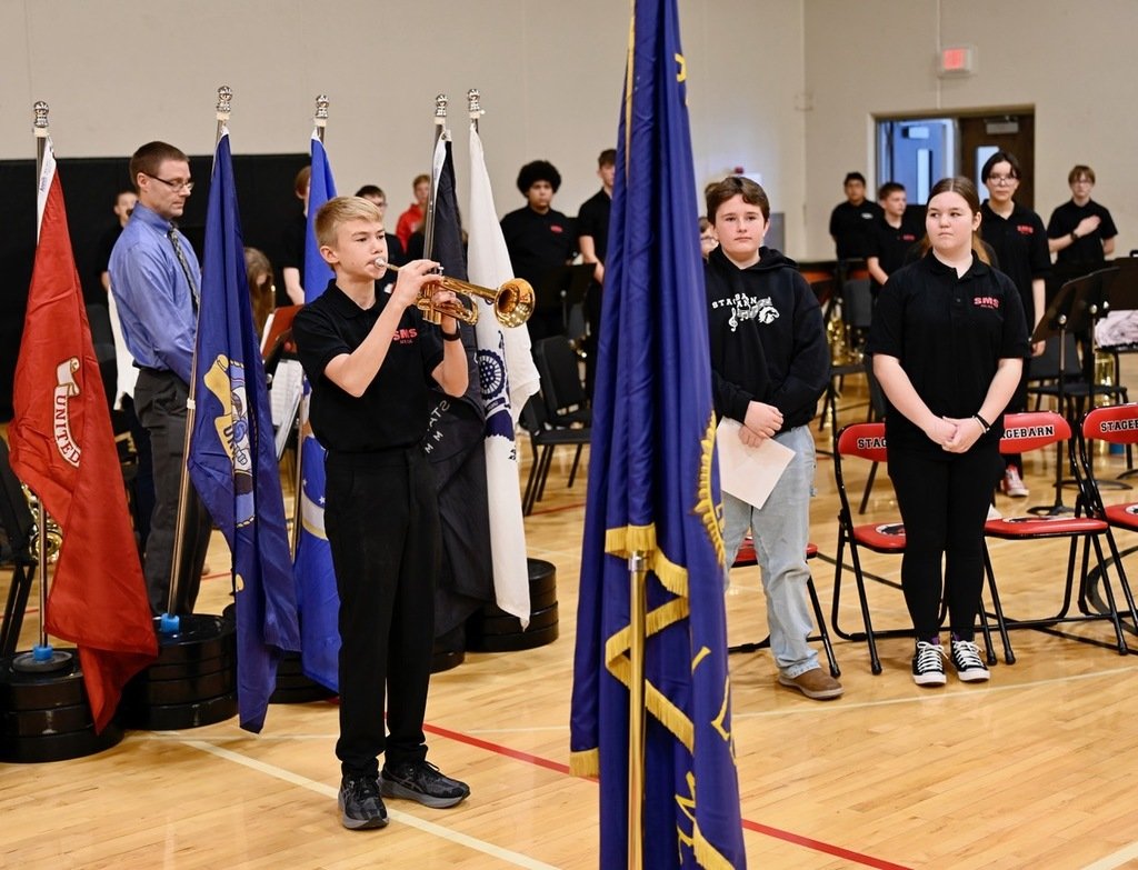 The Meade School District proudly celebrated Veterans Day — honoring all who have served and continue to serve our nation. Thank you for your sacrifice and dedication. ❤️🤍🖤#VeteransDay #ThankYouVeterans