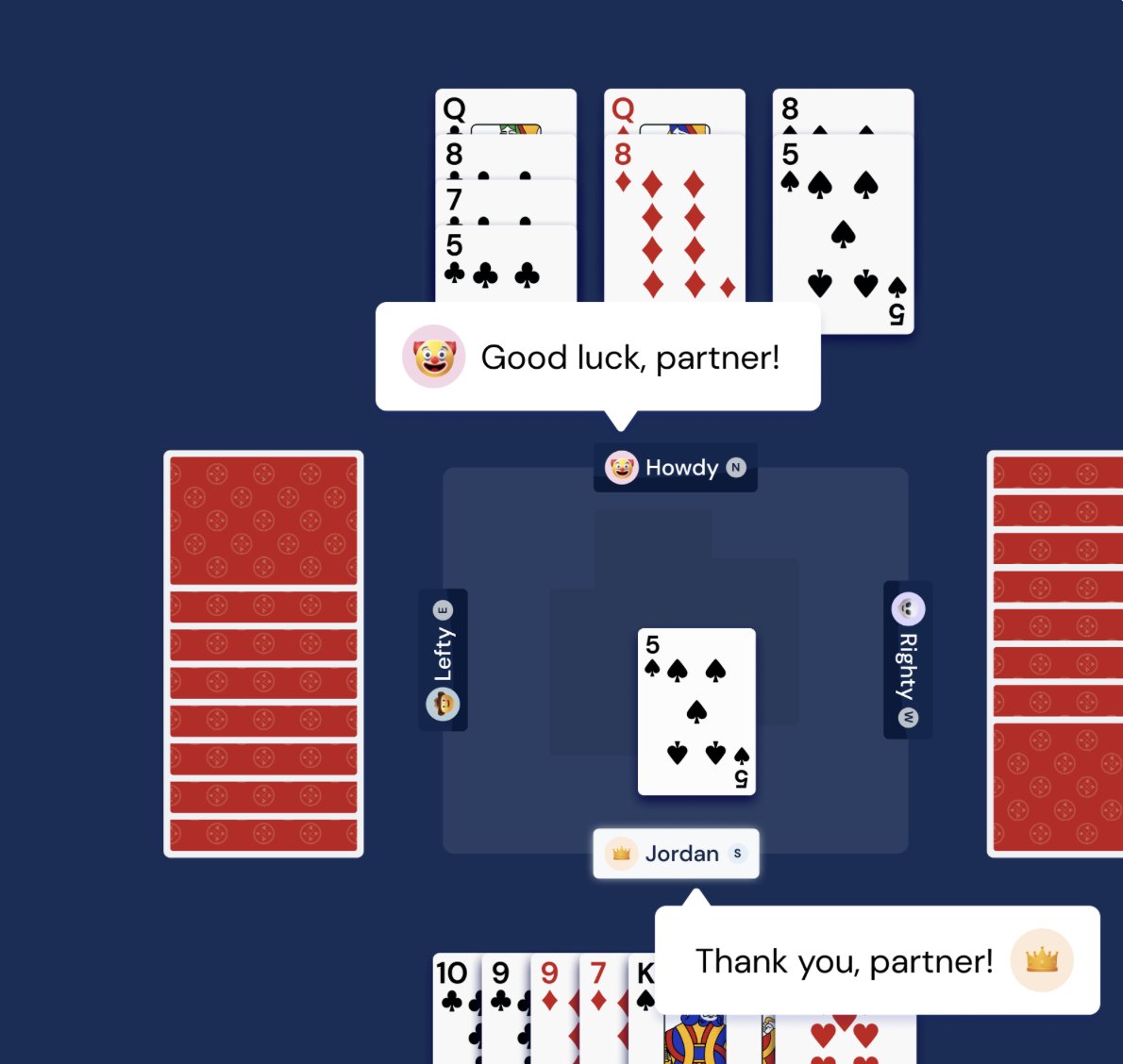 Handle128's tweet image. Play anywhere, anytime! Handle works seamlessly on mobile, tablet, or desktop. Your daily bridge challenge is always in your pocket. Start your free 30-day trial today bit.ly/4atQhuK 
 
#Bridge #OnlineGame #OnlineGaming #CardGame #CardGames #Gamer