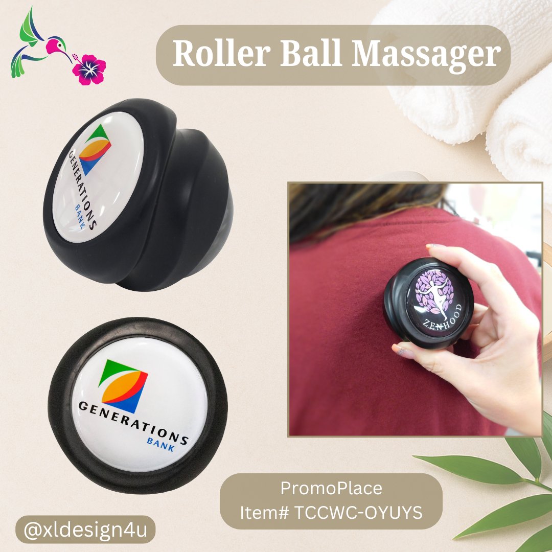 XLDesignLori's tweet image. 💆‍♀️ Roll away the tension! 

This compact roller ball massager targets trigger points, boosts circulation, and soothes tired muscles—perfect for therapists or anyone needing quick relief. ✨

We EXCEL4U!

#WellnessPromos #MassageTools #xldesign4u #XL4U #XL4UTeam #branding