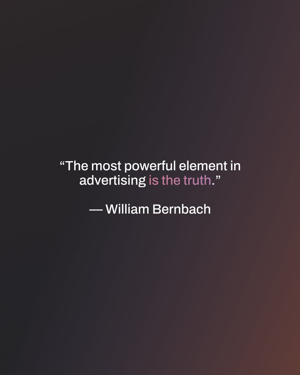 Truth cuts through algorithms, trends, and ad fatigue.