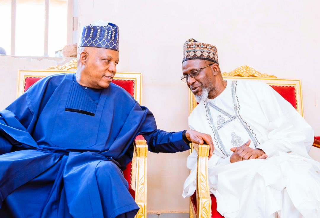 officialSKSM's tweet photo. The Vice President, Senator @KashimSM, on Wednesday, led the Federal Government’s delegation on a condolence visit to the Minister of Environment, Mallam @BalarabeAbbas_, at his Zaria family residence in Kaduna State, to commiserate with the Lawal family over the passing of their matriarch, Hajiya Dayyabatu Lawal, at the age of 93.  

Senator @KashimSM, who said the delegation was in the state at the behest of President @officialABAT to extend condolences to the Emir of Zazzau, His Royal Highness, Alhaji Ahmed Nuhu Bamalli, the Minister, and the entire @Zazzau_Emirate, described the passing of Hajiya Dayyabatu as a great loss to the entire nation.  

“We are here at the behest of President @officialABAT to commiserate with the Honourable Minister of Environment, Mallam @BalarabeAbbas_, over the demise of the matriarch of the family, Hajiya Dayyabatu Lawal,” he said.  

“May Allah grant her soul eternal rest and reward her with Aljannatul Firdaus, and give her family, as well as the good people of the Zazzau Emirate and Kaduna State at large, the fortitude to bear the loss.”

“May Allah continue to unite the people of the Zazzau Emirate, and may peace continue to reign in Kaduna State and Nigeria in general,” he stated.