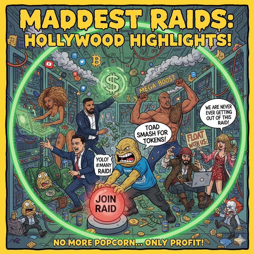 canetoadium's tweet photo. This is getting crazy! 🤪 Even the celebs are joining the $CaneToadCoin Raid Madness! #MadRaids #CaneToad #CryptoHype https://t.co/TJxsDwi1Te